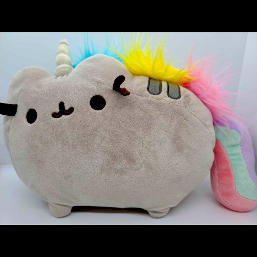 12” Pusheen Cat Plush Rainbow Unicorn Stuffed Animal - Gem